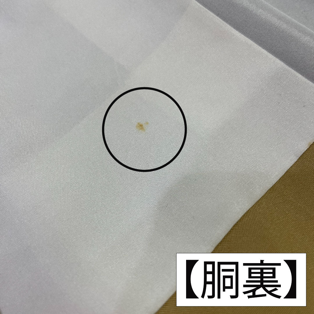 紬 正絹 身丈156.5cm 裄丈63cm 黒鼠色(くろねずいろ) 久米島紬 重要無形文化財 Bランク 袷 茶系 1116003504314