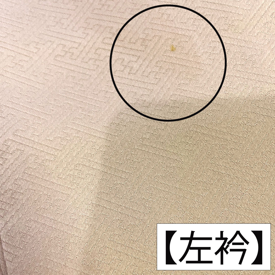 訪問着 正絹 袷 身丈158.5cm 裄丈64.5cm 薄桜色(うすざくらいろ) 京友禅 草花模様 Aランク ピンク系 1112004373313