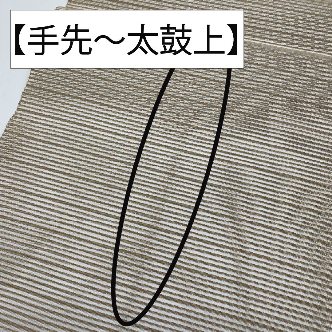 Nagoya Obi, pure silk, flaxen, summer obi with a scoop weave and summer camellia pattern, length 362cm, S rank, accent pattern, semi-formal, beige, 1124008702325, pine needle stitching