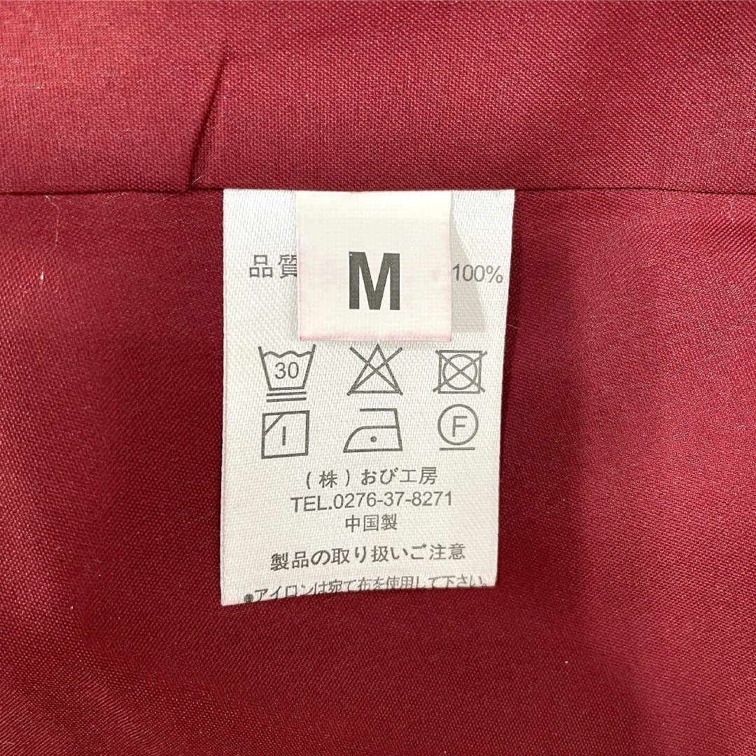 Small pattern, polyester, length 163.5cm, sleeve length 66cm, lined, black oak color, washable kimono, abstract flower, basting thread included, unused, S rank, black, 1115004932410