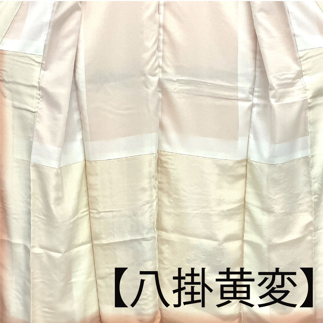 Homongi, lined, length 155cm, sleeve length 62cm, embroidery, pure silk, S rank, pink, 1112001242313