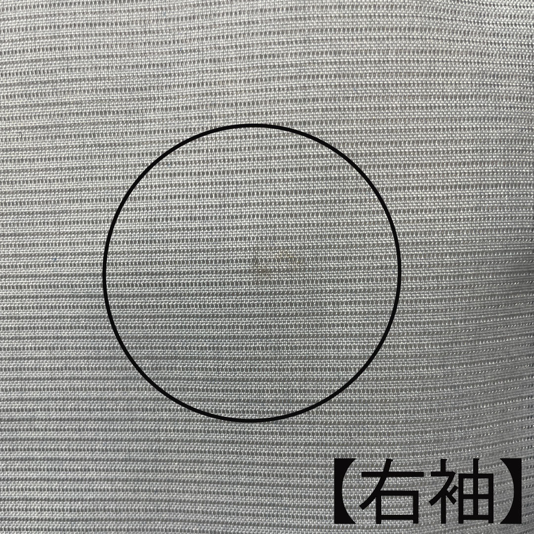 Summer kimono, polyester, small pattern, length 161cm, sleeve length 65cm, pale white, rabbit, floral pattern, washable kimono, silk, A rank, light blue, 1132000863424