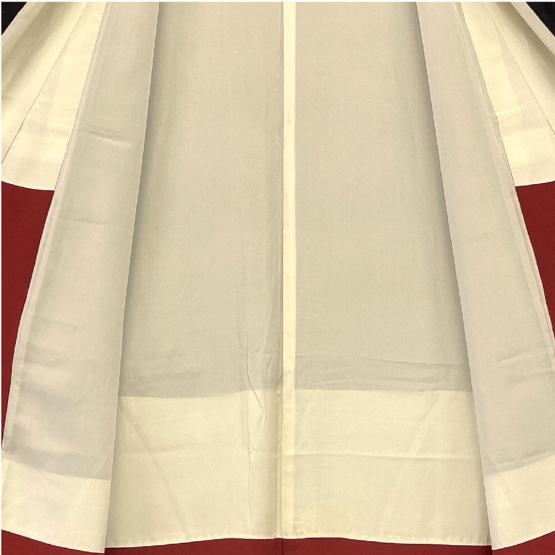 Yuki Tsumugi Length 153cm Sleeve length 65cm 80 tortoiseshell pattern Authentic Yuki Tsumugi Three-layered tortoiseshell pattern Pure silk A rank Awase Black 1116000723210