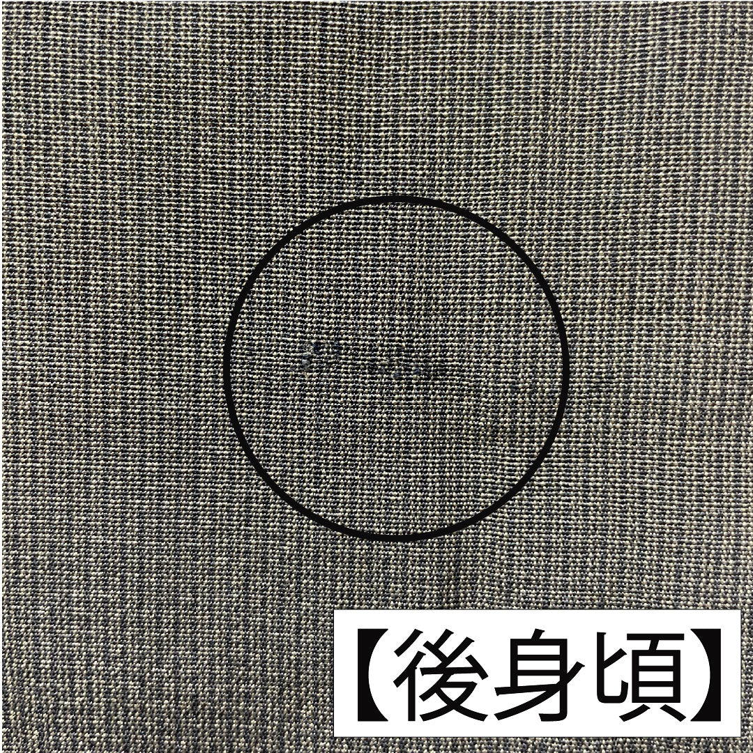 男物 正絹 Aランク 身丈96.5cm 裄丈68cm 縞 茶系 1119001553114