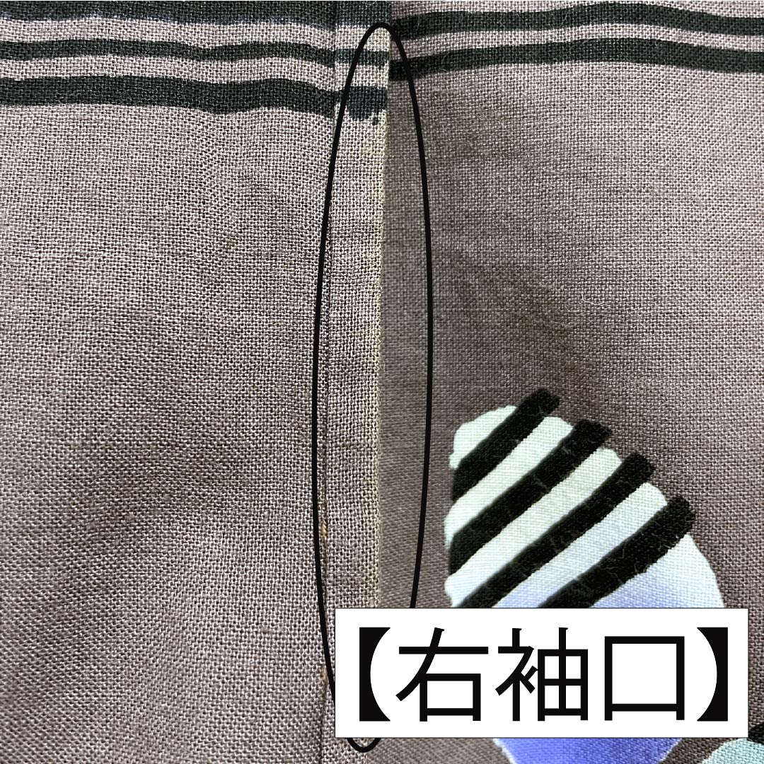 Cotton Yukata, Length 158cm, Sleeve Length 67cm, Rank B, Single Layer, Monotone, Grape Gray, Butterfly Design, 1118005824327