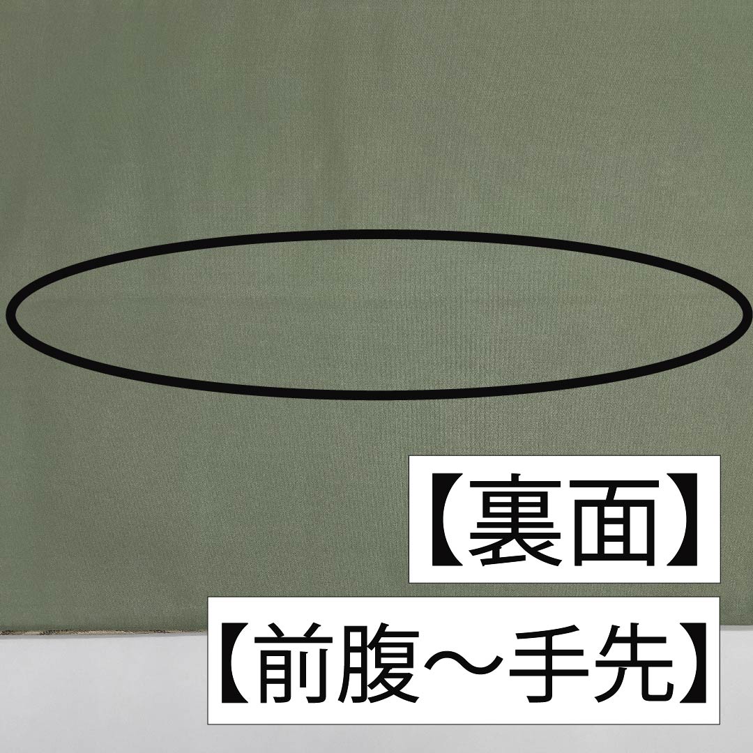 袋帯 正絹 岩井茶色(いわいちゃいろ) 加納幸 幾何学模様 イチョウの葉 木の葉 帯丈440cm Sランク 六通 セミフォーマル 緑系 1123011352319