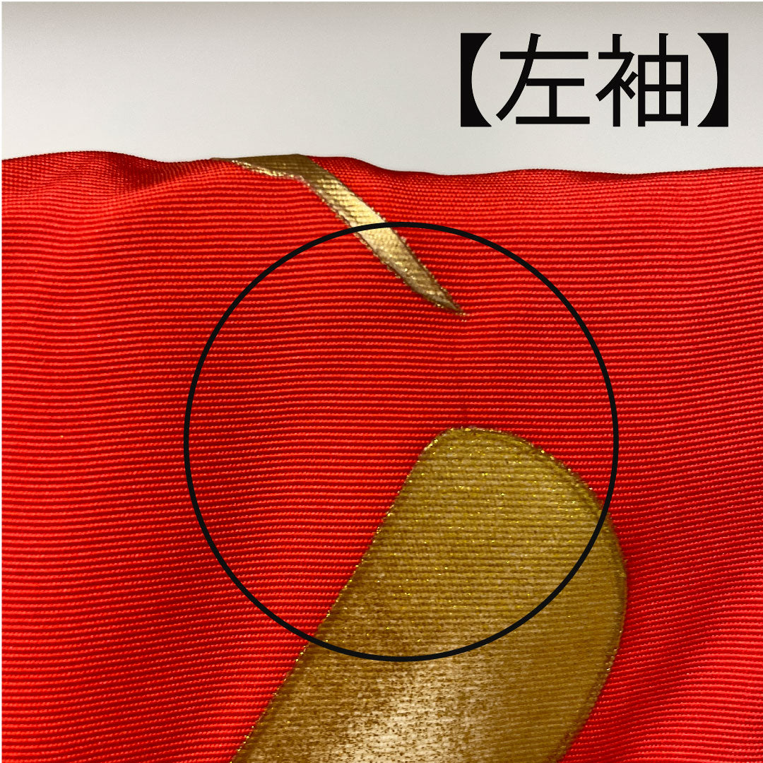 色打掛 身丈194cm 金彩加工 鶴 蝶 草花模様 正絹 Aランク 袷 黒系 1110000403910