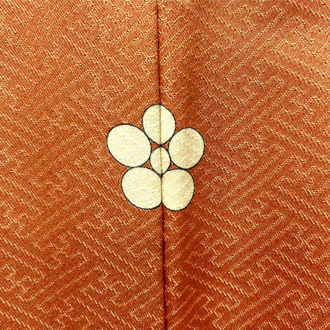 Colored Tomesode, pure silk, length 157cm, sleeve length 63cm, lined, coral color, Kyoto Yuzen, cherry blossom, pine, bamboo, plum, one crest, star and plum blossom, layered collar, A rank, orange, 1111001513326
