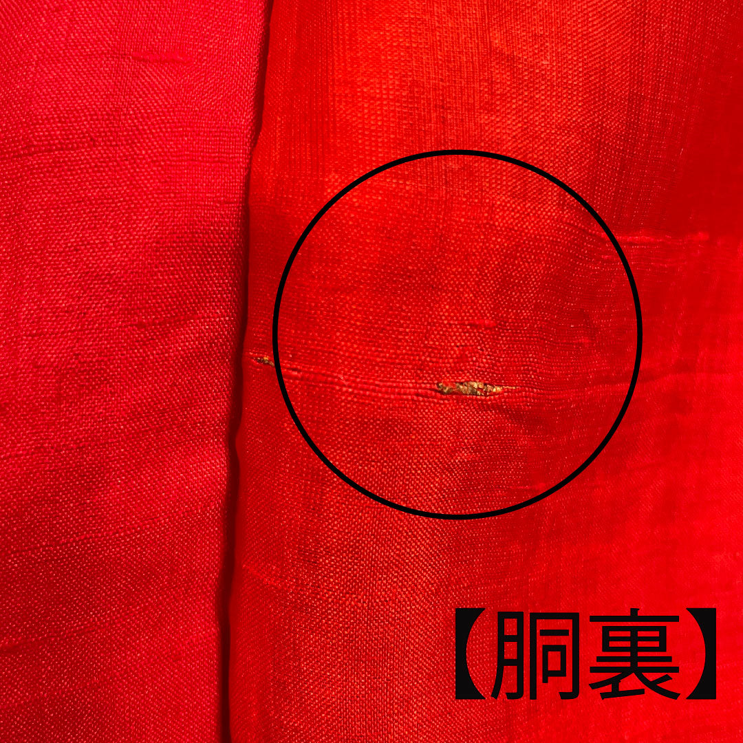 大島紬 身丈148cm 裄丈64.5cm 緯総絣 アンティーク 幾何学模様 正絹 Sランク 袷 紫系 1116001922120
