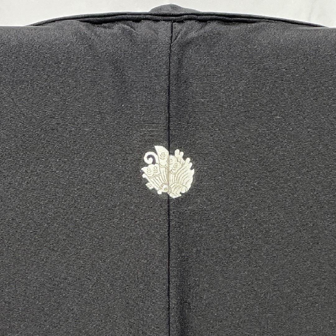 Black Tomesode (Japanese Kimono) - Pure Silk, Grade A, Length 161.5cm, Sleeve Length 64cm, Lined, Five Crests, Swallowtail Butterfly Embroidery, Bird Design, Braided Cord, Black, Item Number 1111001813410