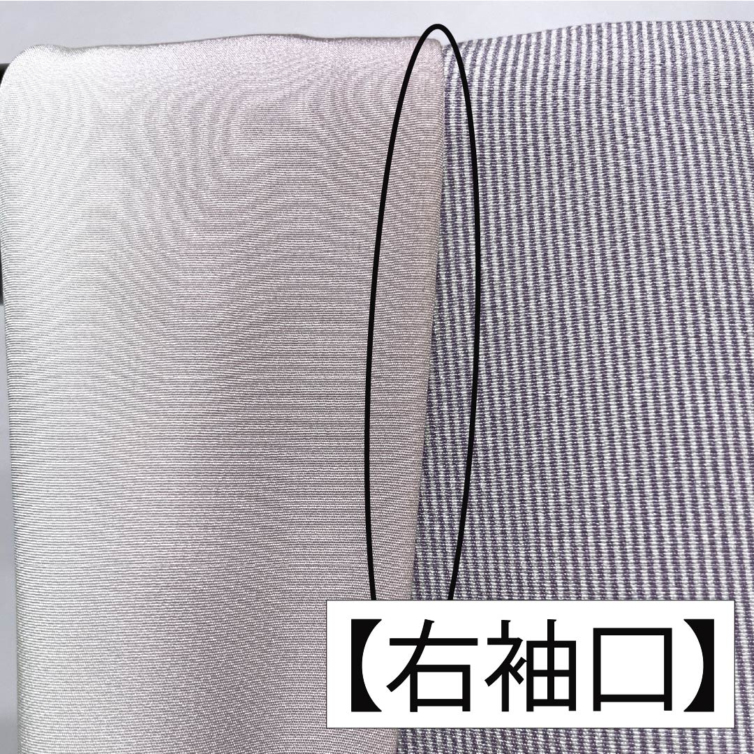小紋 正絹 身丈157cm 裄丈69cm 袷 半色(はしたいろ) 型染 江戸小紋 万筋 堅牢染 Sランク 紫系 1115005682320