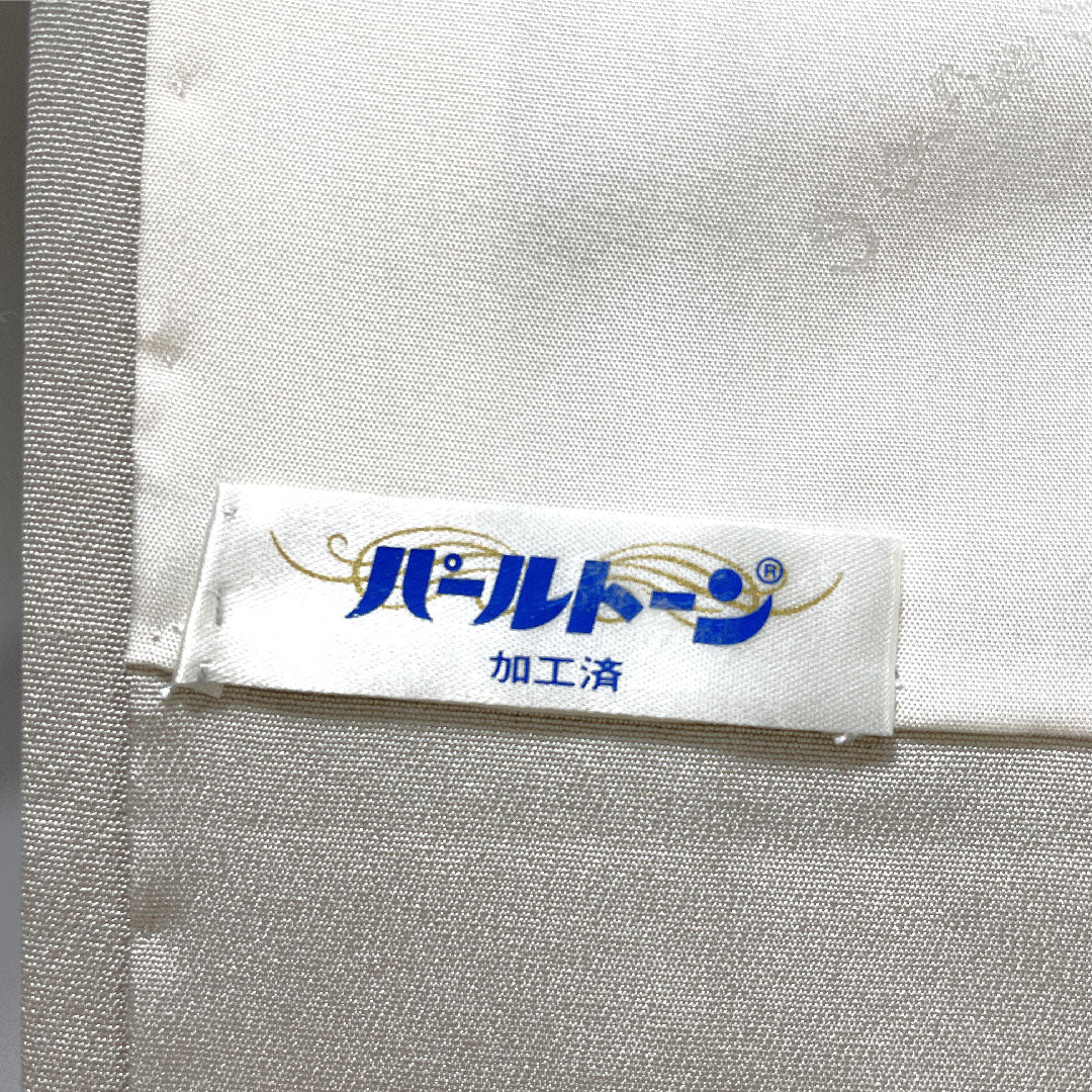 色留袖 正絹 身丈166cm 裄丈68cm 袷 卯の花色(うのはないろ) 京加賀友禅 一つ紋 違い鷹の羽 パールトーン加工 しつけ糸付き 未使用品 Sランク グレー系 1111001662522