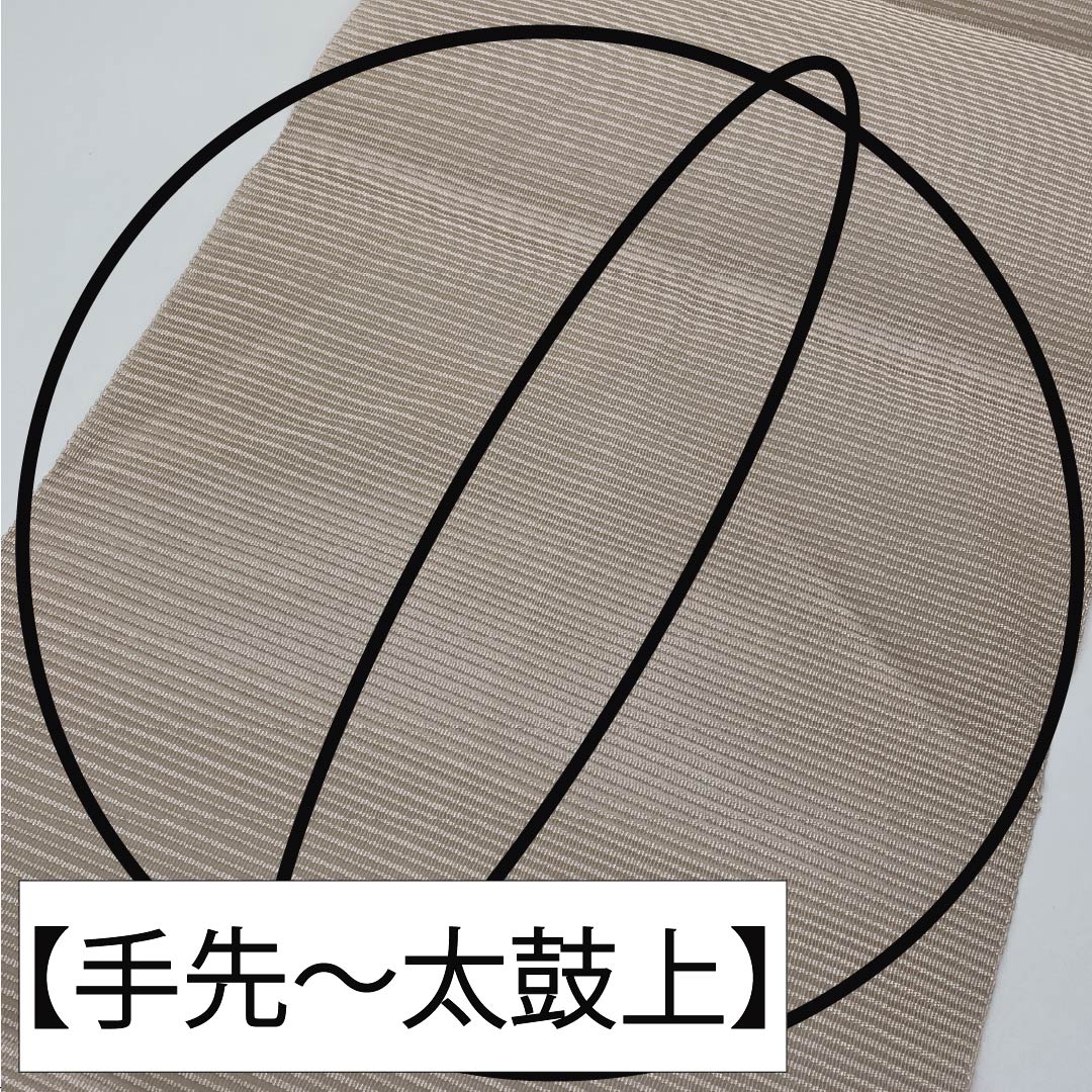 名古屋帯 正絹 生成り色(きなりいろ) 夏帯 綴れ織 変わり露芝 帯丈368cm Sランク ポイント柄 セミフォーマル ベージュ系 1124008732325 松葉仕立て