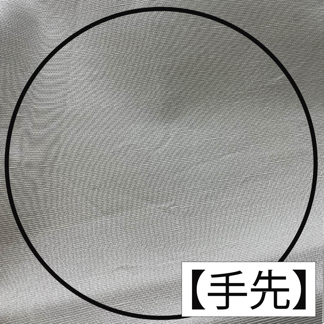 袋帯 正絹 錫色(すずいろ) 月 桜 帯丈450cm Sランク ポイント柄 フォーマル グレー系 1123014062422