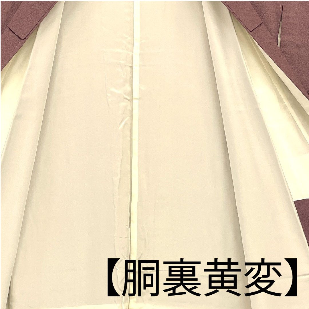 小紋 身丈163cm 裄丈64cm 袷 江戸小紋 鮫柄 正絹 Aランク 紫系 1115001433420
