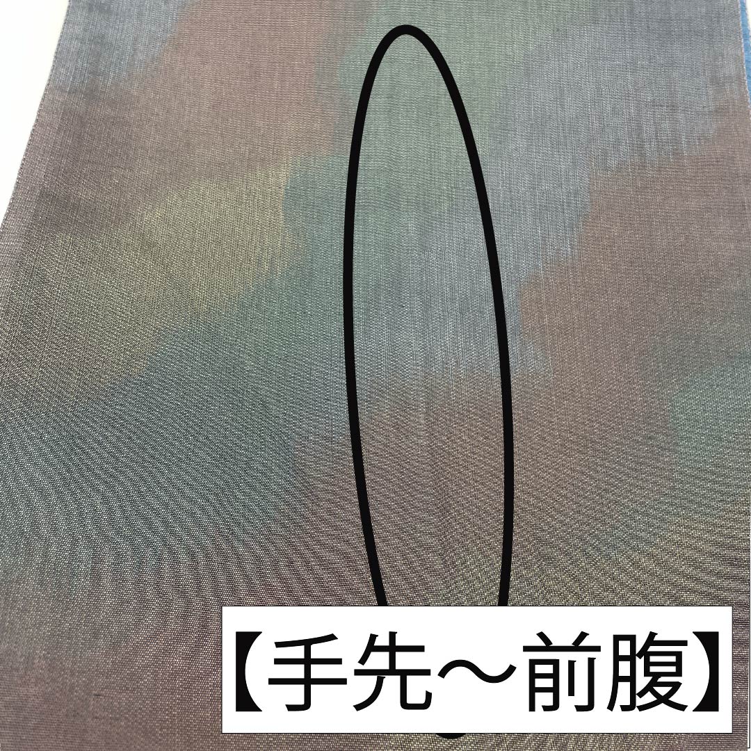 袋帯 正絹 燻色(ふすべいろ) 櫛織 変わり立涌 帯丈432cm Sランク 六通 カジュアル 紺系 1123012872318