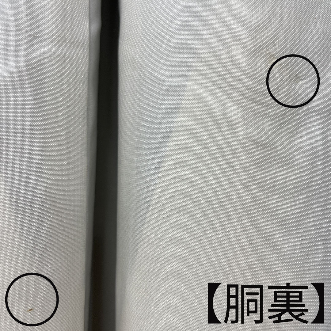 Komon, Length 158cm, Sleeve length 63.5cm, Lined, Blue-brown, Abstract pattern, Pure silk, A rank, Navy blue, 1115003493318