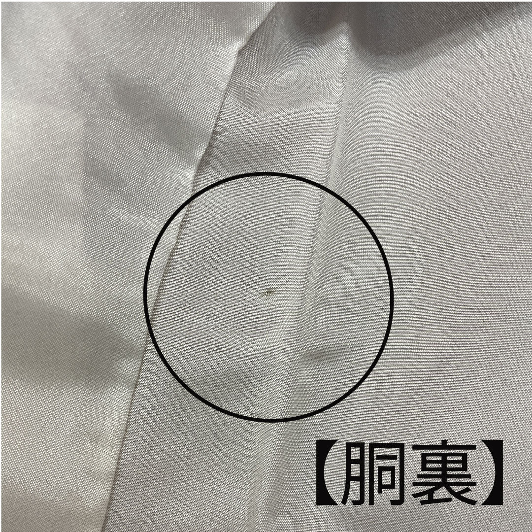 小紋 身丈157cm 裄丈63cm 袷 江戸小紋 六谷博臣 霞に花 正絹 Sランク 緑系 1115000692319