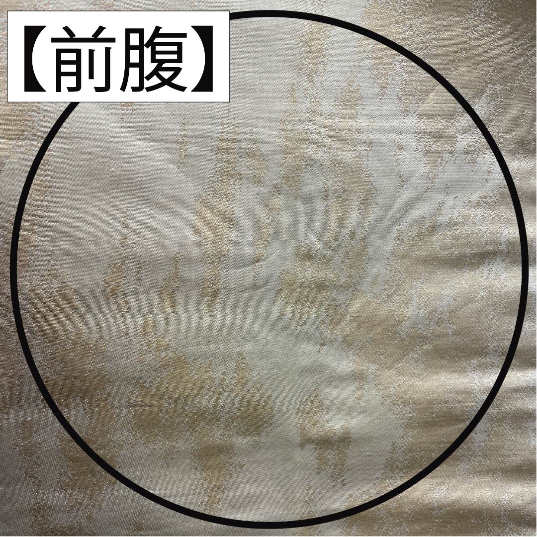 Formal, pure silk obi for formal kimono, plum blossom pattern, S rank, six-fold hem, gold finish, 1123014132321