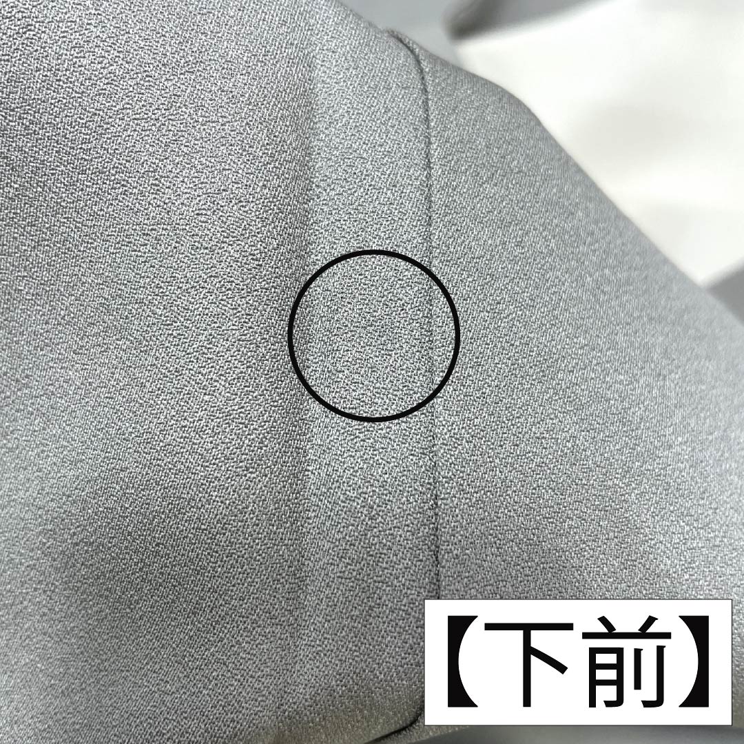訪問着 正絹 Aランク 袷 身丈153cm 裄丈63.5cm 魚肚白色(ぎょとはくいろ) 京友禅 金駒刺繡 貝合わせ 吉祥文様 万寿菊 グレー系 1112007433222