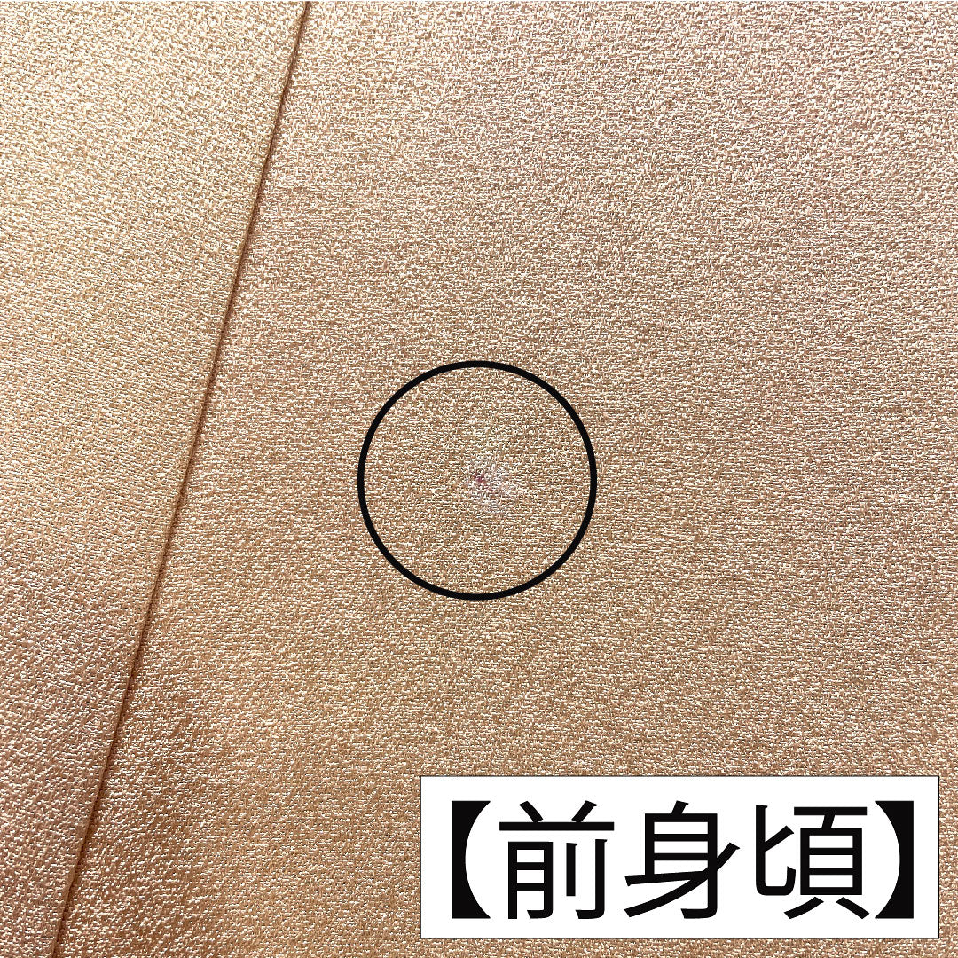 付け下げ 正絹 袷 身丈154cm 裄丈63cm 今様色(いまよういろ) 京友禅 刺繍 松皮菱 松竹梅 Aランク ピンク系 1112005643213