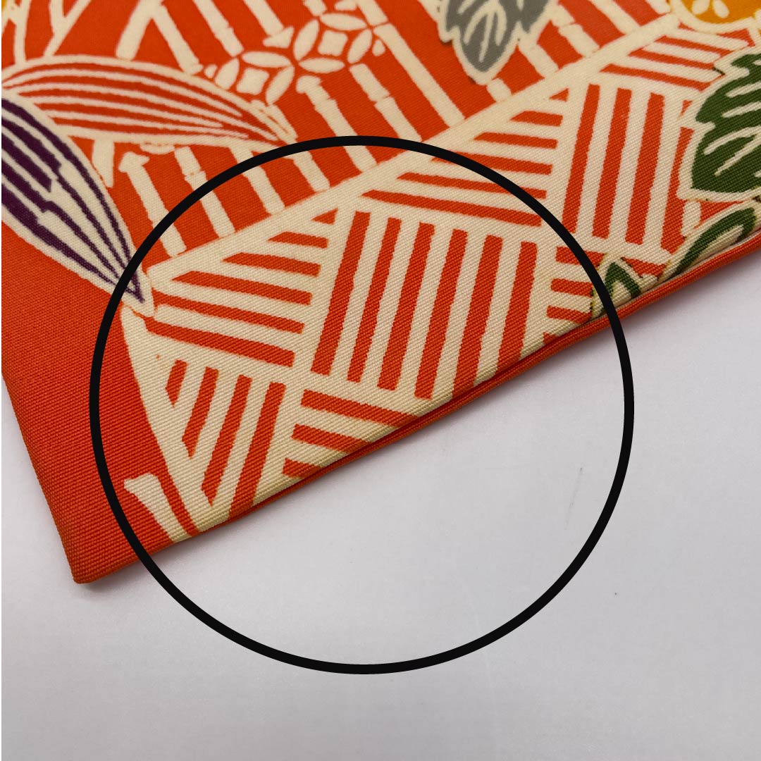 Nagoya obi, coral color, Kyoto Bingata, pine, bamboo, plum, Seigaiha, obi length 370cm, pure silk, A rank, full length, casual, orange, 1124006653326, Nagoya style