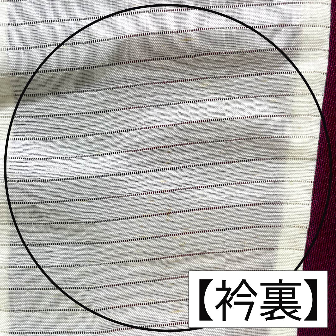 夏物 正絹 お召 Aランク 身丈151cm 裄丈64cm 紫黒色(しこくしょく) 草花模様 紗 紫系 1132004663220