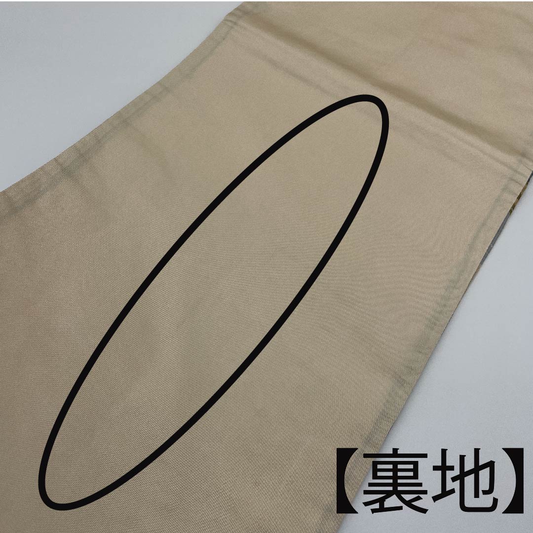 袋帯 薄縹色(うすはなだいろ) 象牙色(ぞうげいろ) 唐織 花柴竹垣紋 帯丈432cm 正絹 Aランク 六通 セミフォーマル グラデーション系 1123005353399