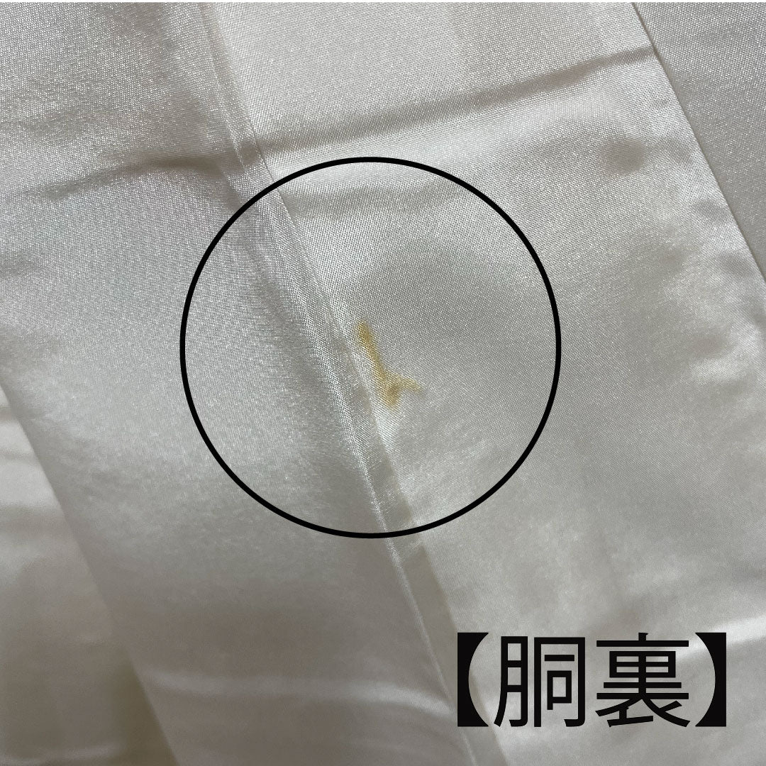 訪問着 袷 身丈158.5cm 裄丈62cm 鳥の子色 松竹梅 茶屋辻模様 正絹 Sランク クリーム系 1112001592315