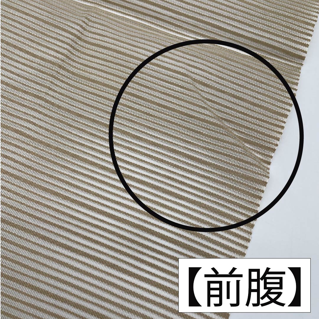 Nagoya Obi, pure silk, flaxen, summer obi with a scoop weave and summer camellia pattern, length 362cm, S rank, accent pattern, semi-formal, beige, 1124008702325, pine needle stitching