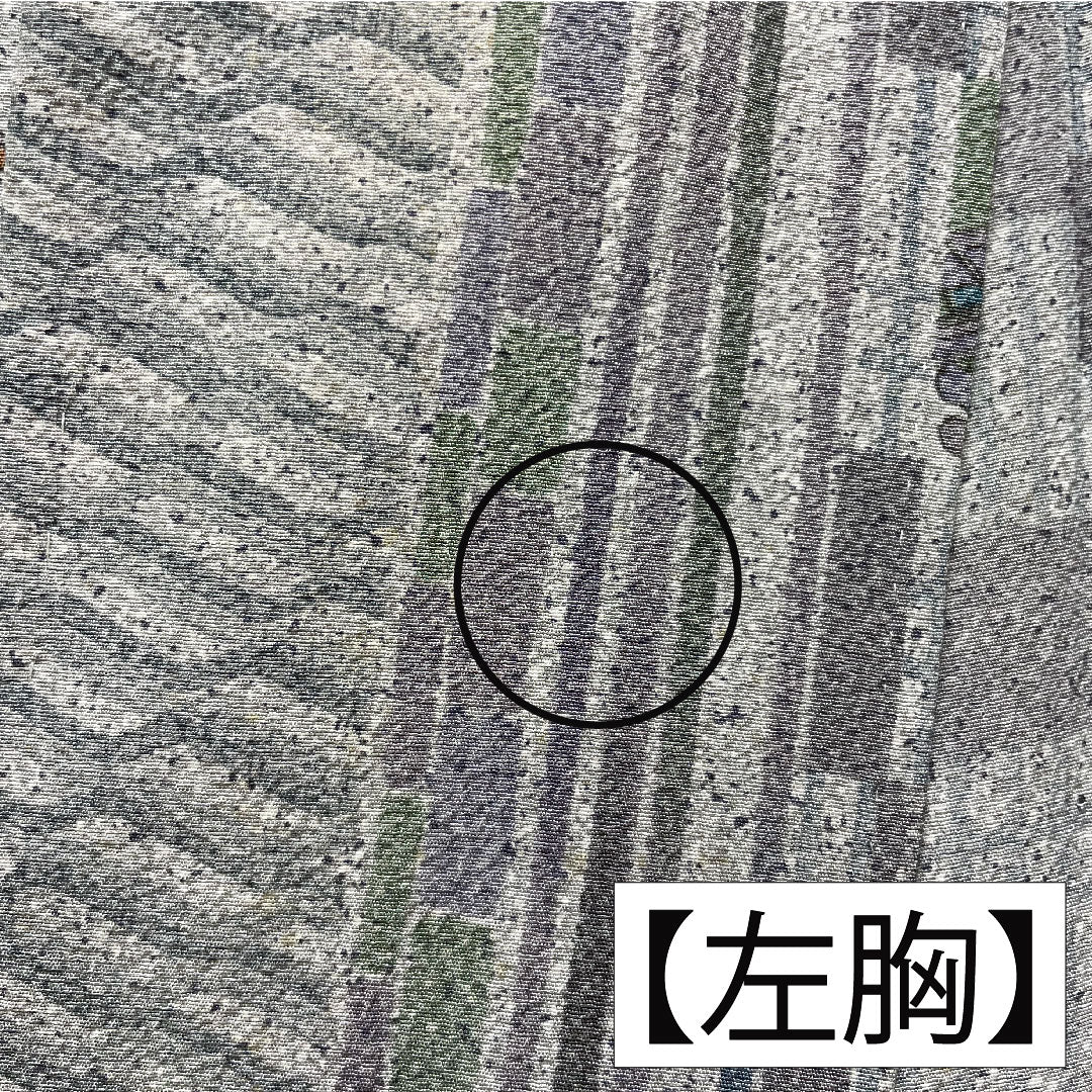小紋 正絹 身丈151.5cm 裄丈62.5cm 袷 雲井鼠色(くもいねずいろ) 町家風景 幾何学模様 Aランク グレー系 1115004223222