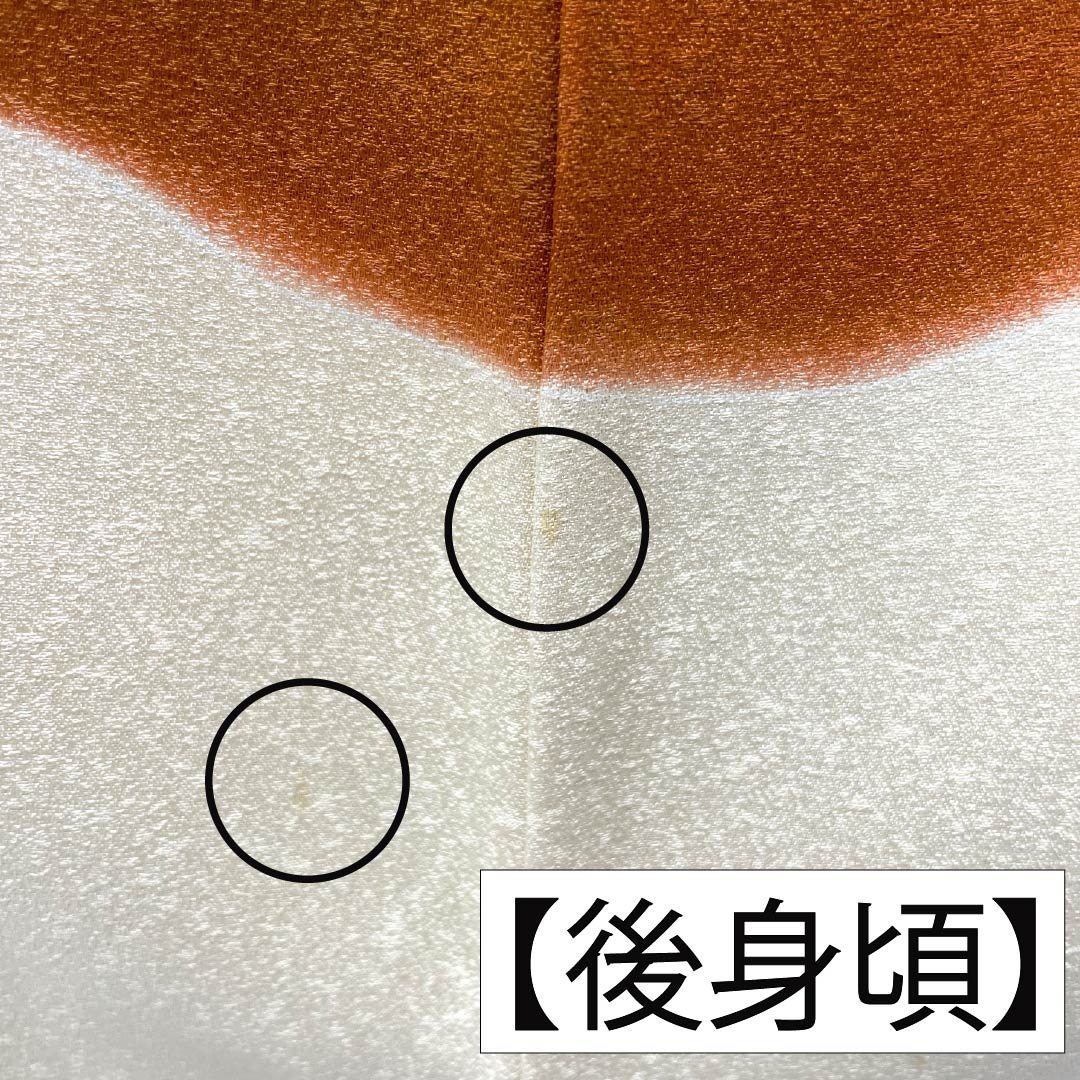 Irotomesode Silk A-Rank Length 160.5cm Sleeve-to-Sleeve 62.5cm Lined Neri-iro (Creamy White) Three Family Crests Gosan-kiri Daimaru Bespoke Kyo-Yuzen Gold couching embroidery Pine Three Family Crests Cream system 1111001993415