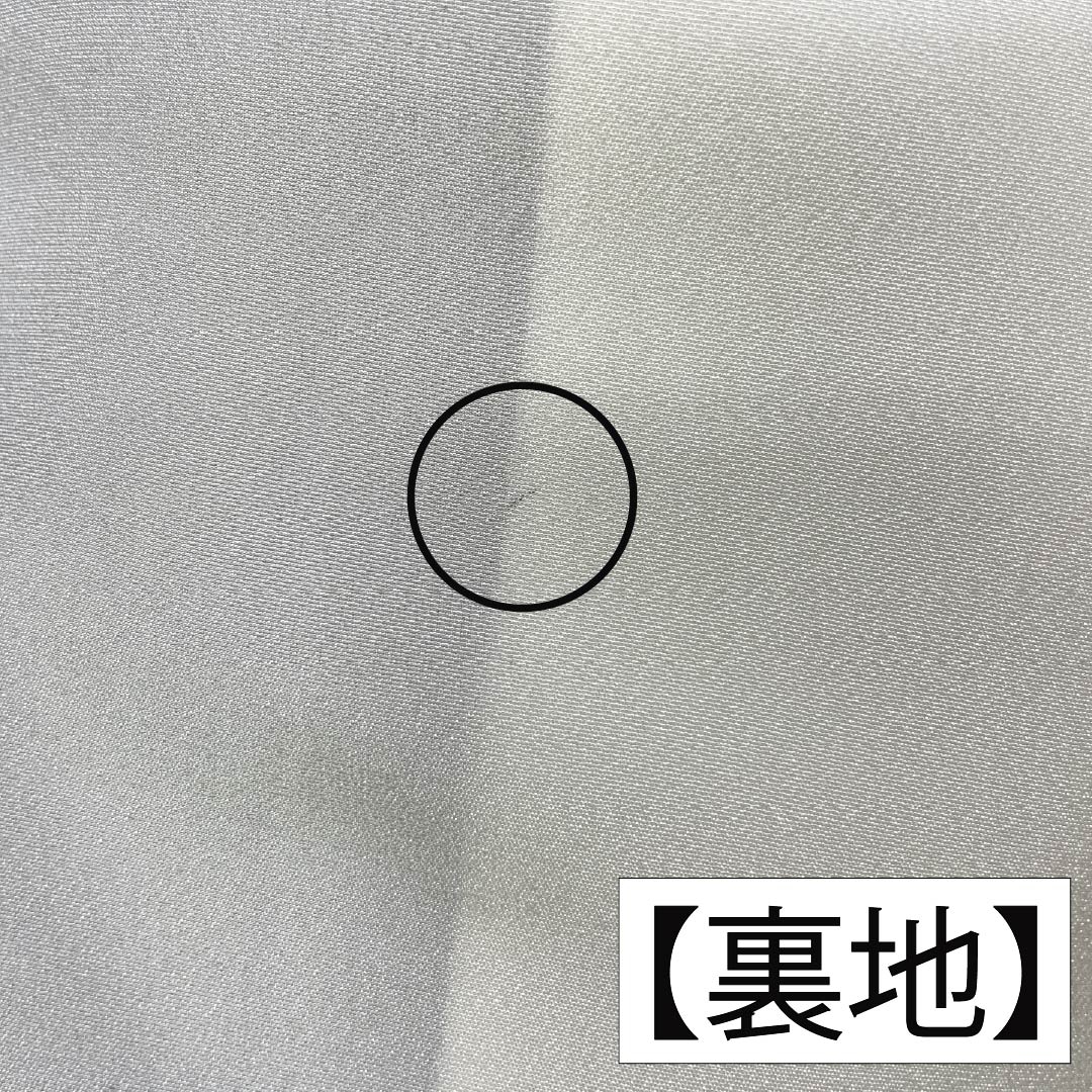 訪問着 正絹 Aランク 袷 身丈160cm 裄丈62.5cm 丁子煤竹色(ちょうじすすたけいろ) 琉球紅型 雪輪 鳳凰 風景 パールトーン加工 ベージュ系 1112007273425