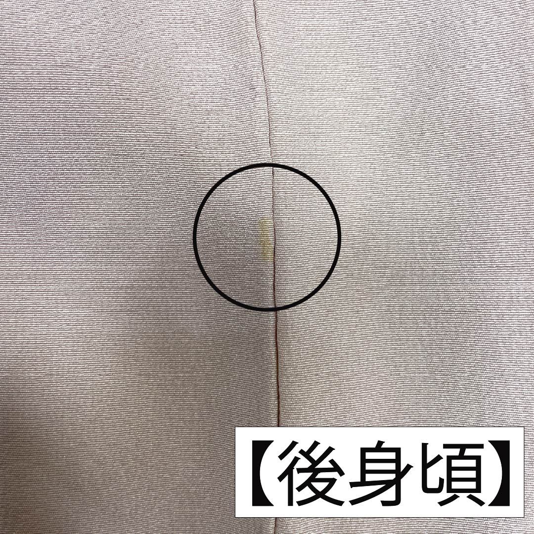 訪問着 正絹 Aランク 単衣 身丈167cm 裄丈68.5cm 翁茶色(おきなちゃいろ) 京友禅 鳥 菊花 ピンク系 1112006103513
