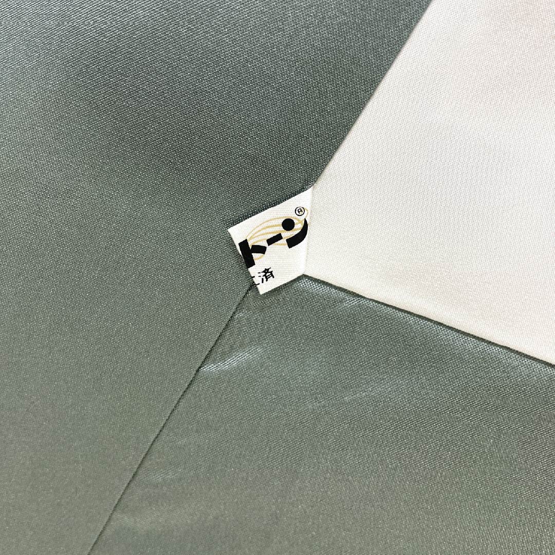Homongi (visiting kimono) made of pure silk, S-rank, lined, length 158cm, sleeve length 65cm, natural gray (sunetsuiro) Hakusan Tsumugi silk with pearl-tone stitching and gray accents. Product code: 1112006112322