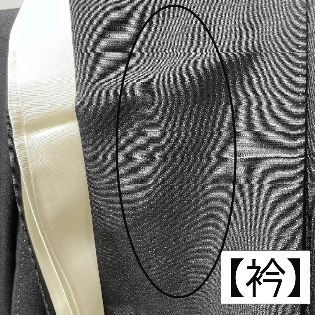 Black Tomesode (Japanese Kimono) - Pure Silk, Grade A, Length 167cm, Sleeve Length 67.5cm, Lined, Kyoto Yuzen, Five Crests, Chūin Gosan Paulownia, Crane, Pine, Hagi, Wave, Five Crests, Black, 1111002053510