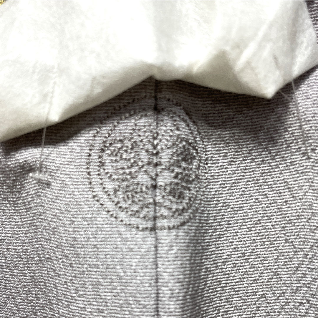 Homongi, pure silk, lined, length 150cm, sleeve length 62cm, Kumoi gray, Daiomatsu, artist's work, with basting thread, unused, S rank, gray, 1112002892122