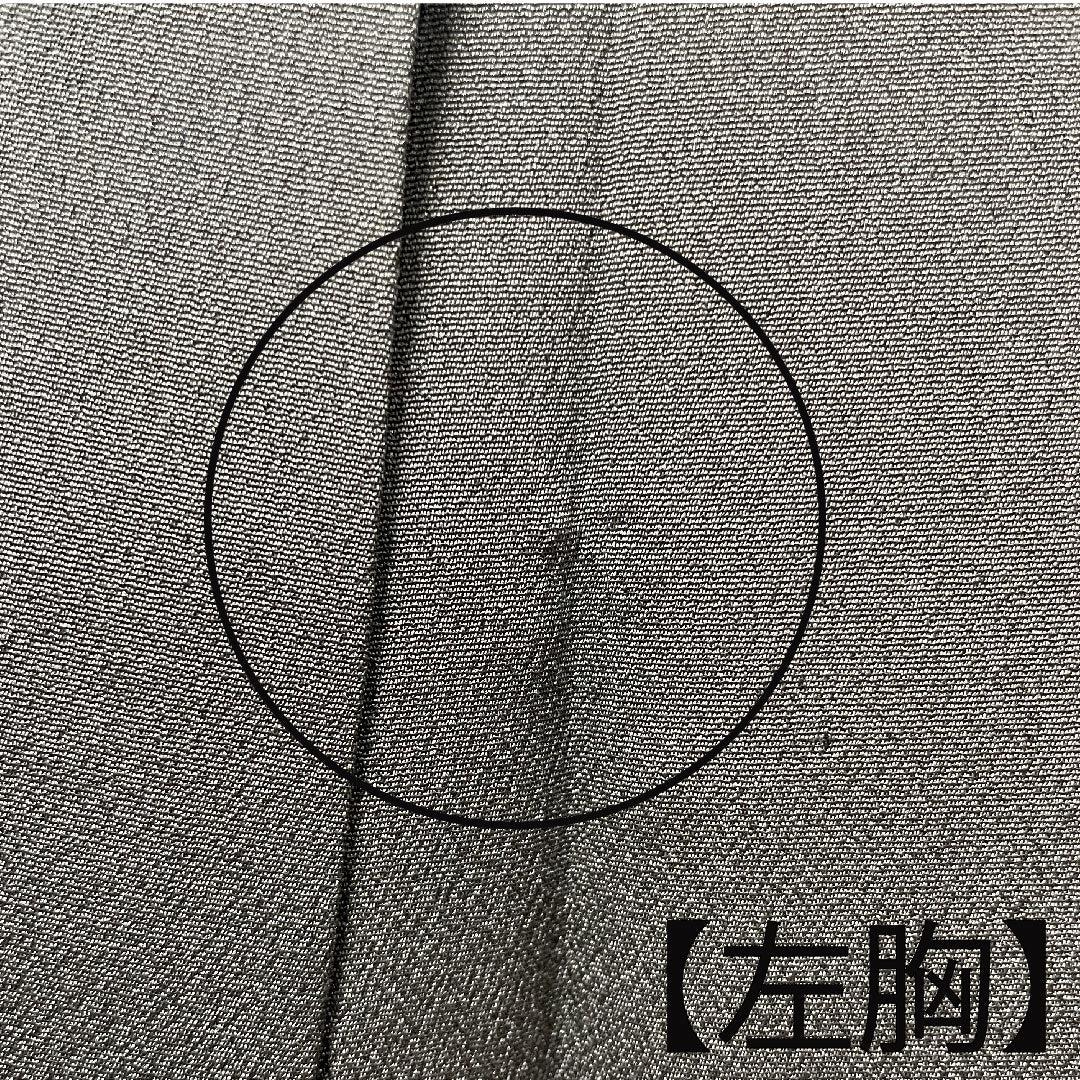 訪問着 袷 身丈151cm 裄丈61.5cm 鉄鼠色 流水 正絹 Aランク グレー系 1112002553222