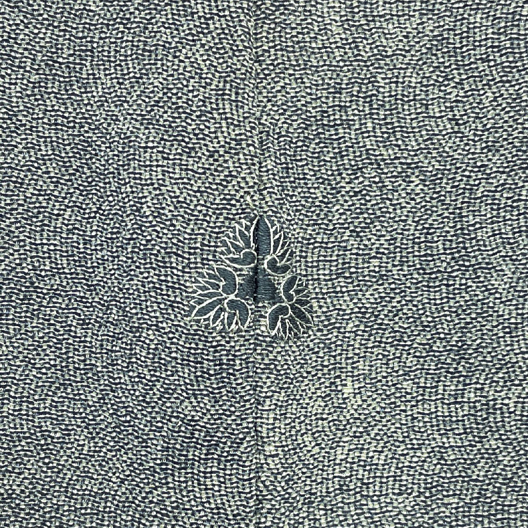 Komon Length 161cm Sleeve length 64cm Awase Edo Komon Kazuo Adachi Shark Butt-matching Three Aoi Silk S Rank Blue 1115001242317