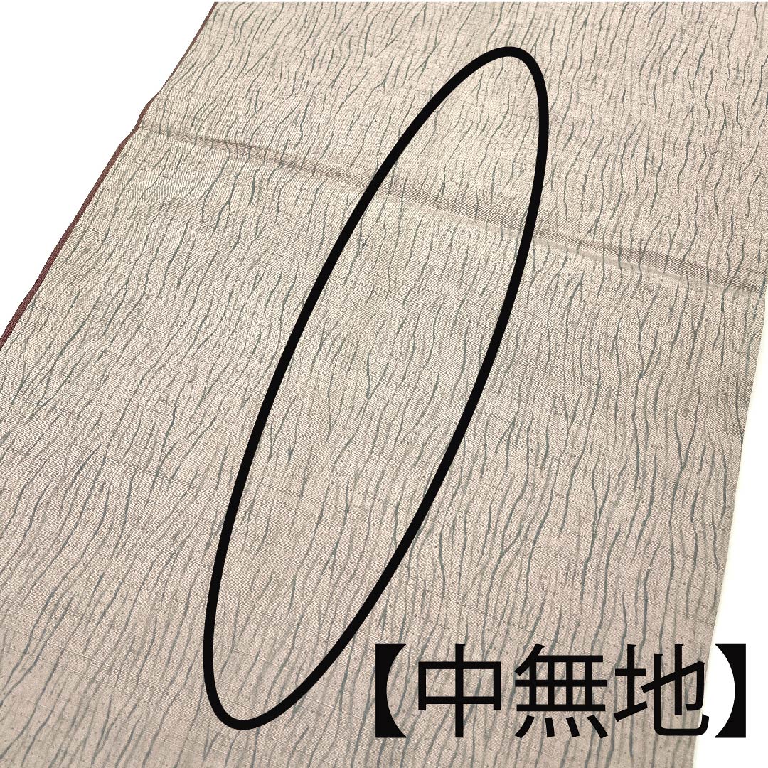 袋帯 薄梅鼠色(うすうめねずいろ) 絞り 花更紗 帯丈436cm 正絹 Aランク ポイント柄 カジュアル ピンク系 1123002933313
