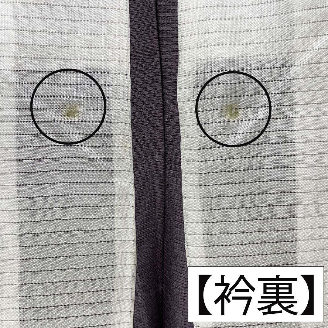 夏物 正絹 色無地 Bランク 身丈154cm 裄丈63cm 中滅紫色(なかのけしむらさきいろ) 露芝 絽 紫系 1132004464220