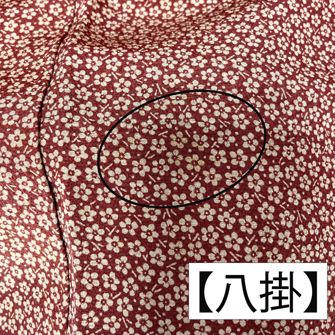 訪問着 正絹 Aランク 袷 身丈156.5cm 裄丈61.5cm 丁子茶色(ちょうじちゃいろ) 京紅型 吉祥文様 橙系 1112006253326