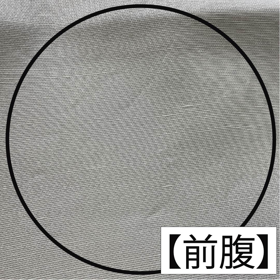 袋帯 正絹 錫色(すずいろ) 月 桜 帯丈450cm Sランク ポイント柄 フォーマル グレー系 1123014062422