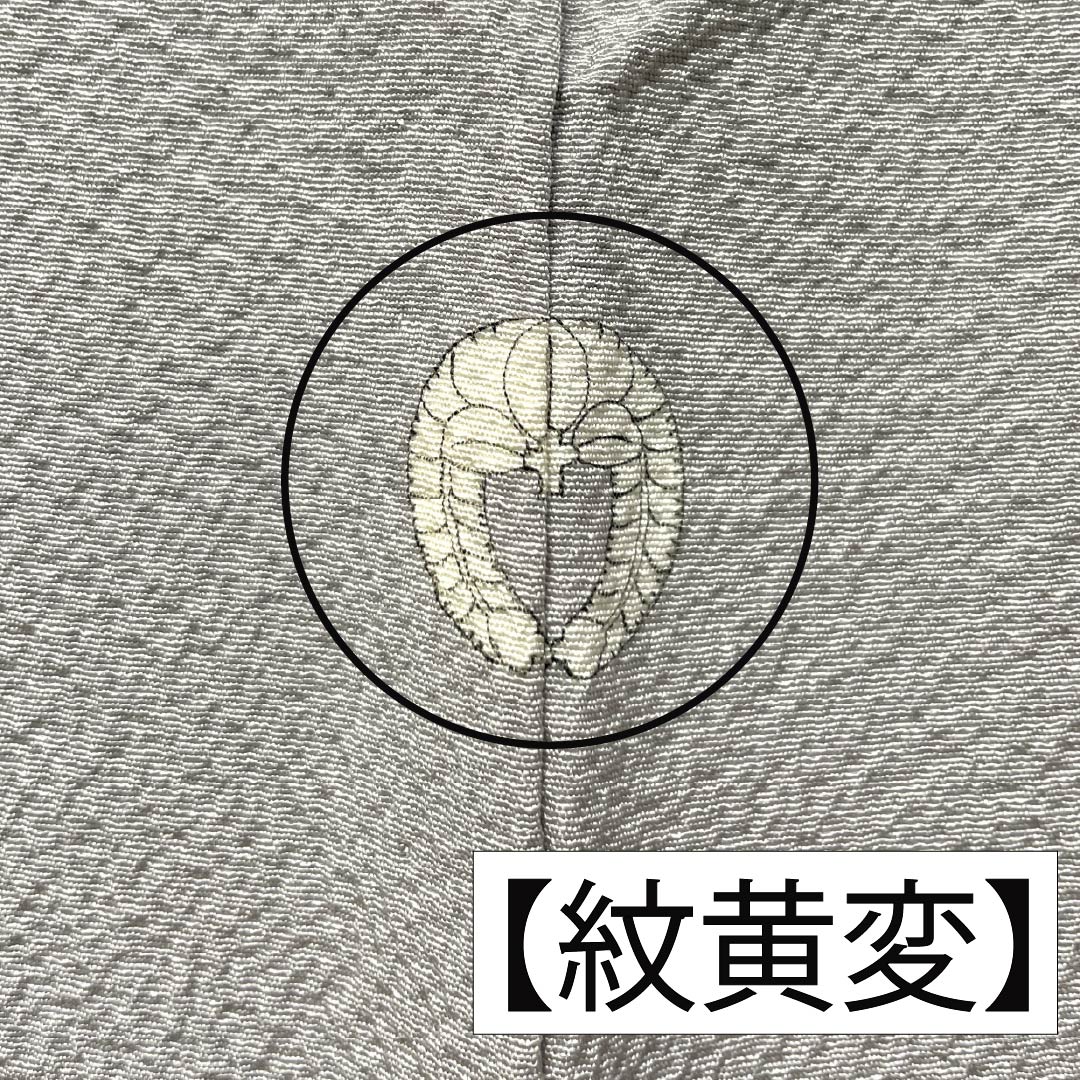 Solid-colored silk kimono, A-rank, length 159cm, sleeve length 62cm, light ink color (usuzumiiro), single crest, wisteria pattern, plain, gray, single layer, product number 1114002313322