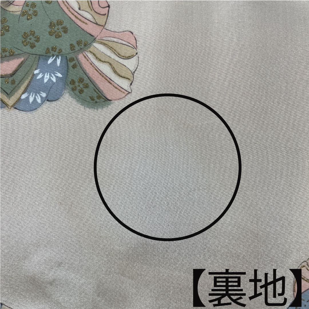 Haori (Japanese traditional coat) made of pure silk, length 74cm, sleeve length 61cm, crimson silk (momiiro), embroidery, A rank, lined, red, 1117000983912