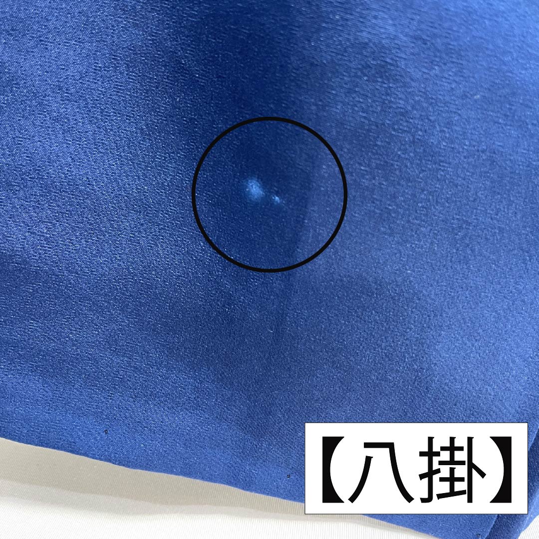 小紋 正絹 Aランク 身丈162.5cm 裄丈62.5cm 袷 濃紺色(のうこんいろ) 絞り 籠目 点 紺系 1115007353418