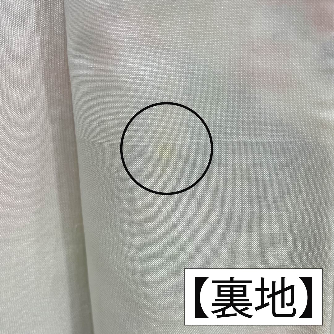 小紋 正絹 Sランク 身丈154cm 裄丈62cm 袷 鶸萌黄色(ひわもえぎいろ) 京紅型 吉祥文様 緑系 1115006832219
