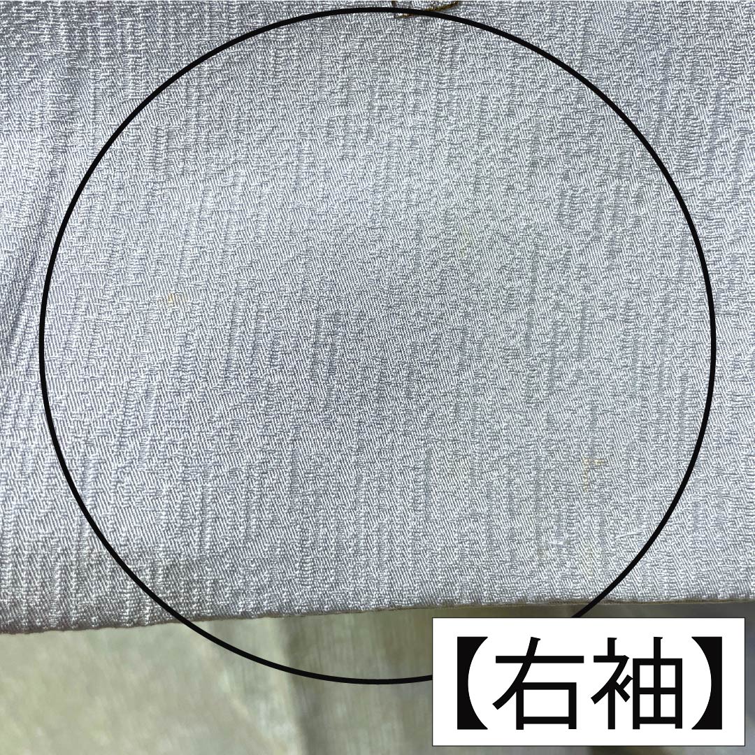 訪問着 正絹 Bランク 袷 身丈168cm 裄丈62cm 白銅色(はくどういろ) 蘇州刺繡 草花 流水 しつけ糸付き グレー系 1112007524522