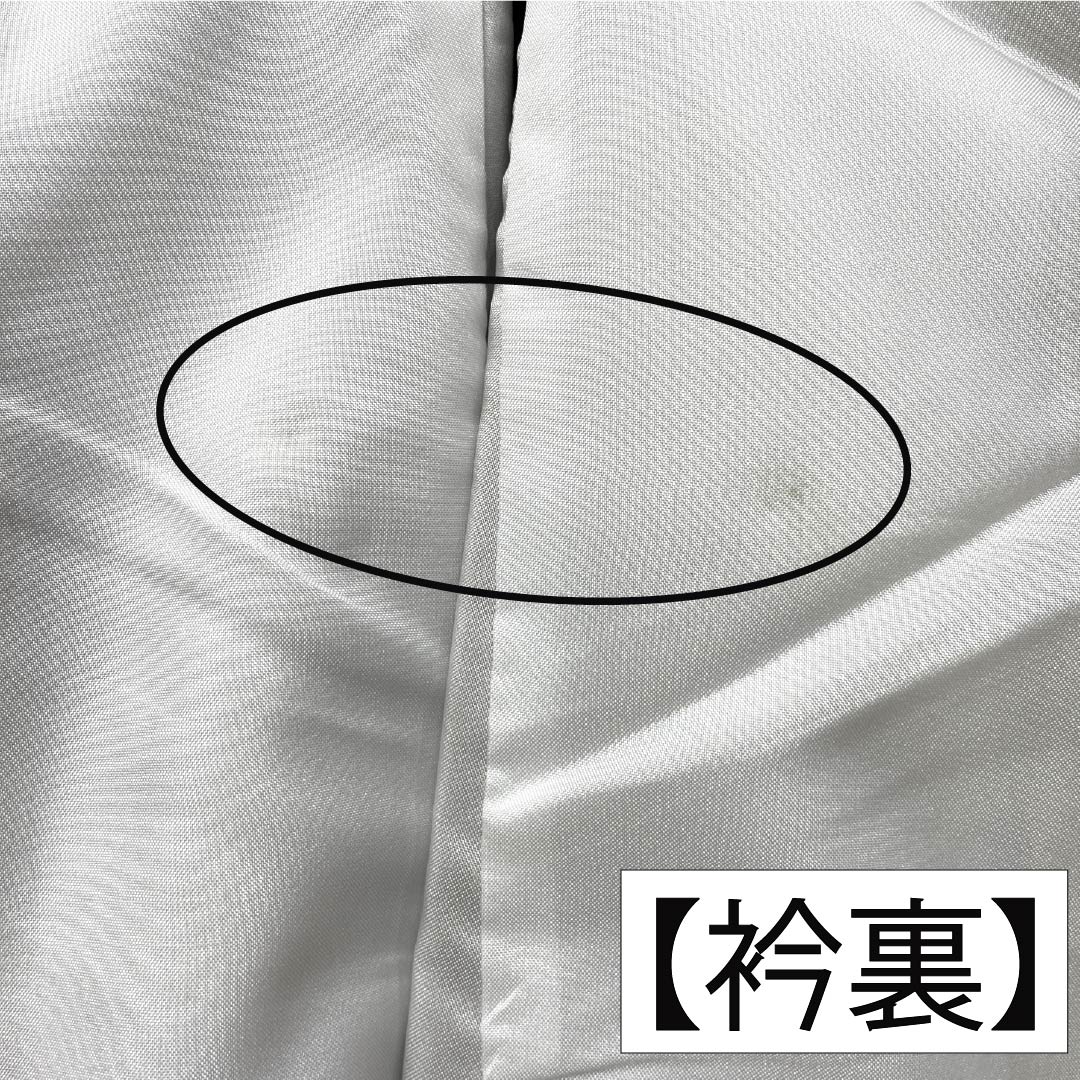 訪問着 ポリエステル Aランク 袷 身丈165.5cm 裄丈66.5cm 銀煤竹色(ぎんすすたけいろ) 花 鈴 洗える着物 ベージュ系 1112007373525