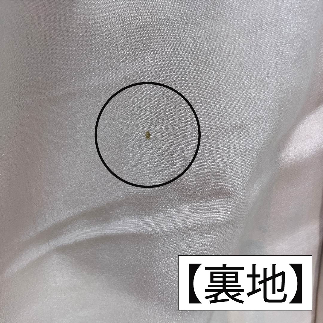 Komon (small pattern) silk, A-rank, length 158.5cm, sleeve length 64cm, lined, light-colored (usunukuiro) Kyoto Bingata pattern, auspicious motif, white with basting threads, product number 1115006983311
